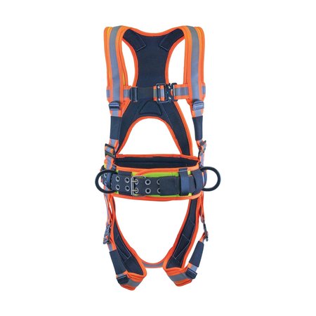 SUPER ANCHOR SAFETY Long Large - ANSI Class 1 Ultra-Viz Deluxe Full Body Harness 6160-LL